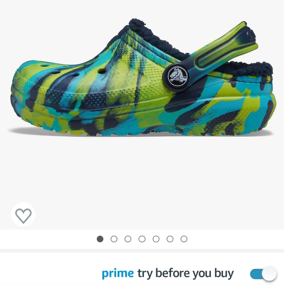 Boys lined crocs